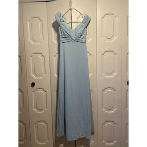 Sky blue Azazie bridesmaid dress - size A4